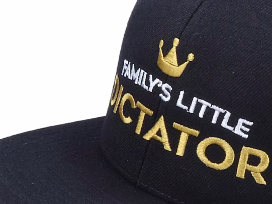 Kids Familys Little Dictator Black Baseball Cap