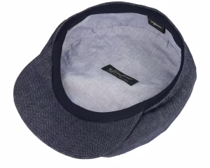 Retro Cap Indigo Newsboy Cap