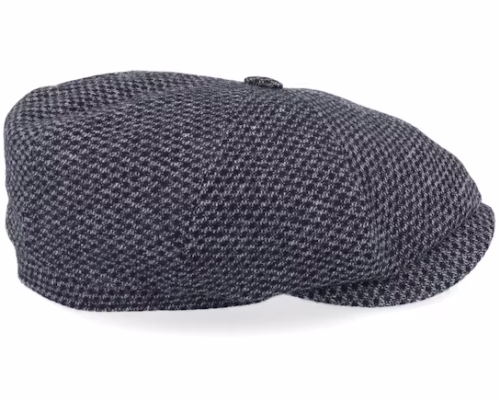 Hatteras Wool BlackCharcoal Newsboy Cap