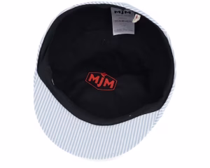 Country Cotton Blue Stripe Flat Cap