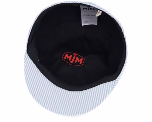 Country Cotton Blue Stripe Flat Cap