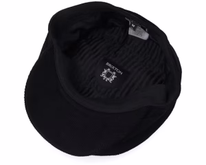 Brood Baggy Black Corduroy Newsboy Cap