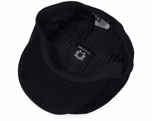 Brood Baggy Black Corduroy Newsboy Cap