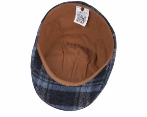 Texas Shadow Plaid Blue Flat cap