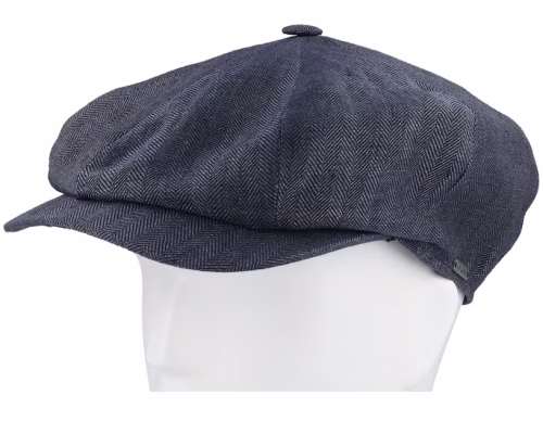 Retro Cap Indigo Newsboy Cap