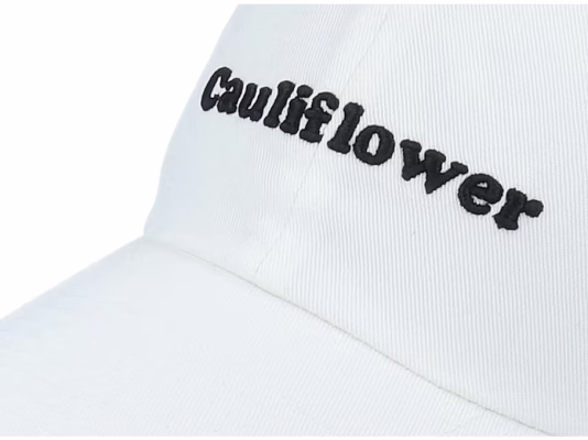 Cauliflower Foodie Foodie Slouch Snow White Dad Cap