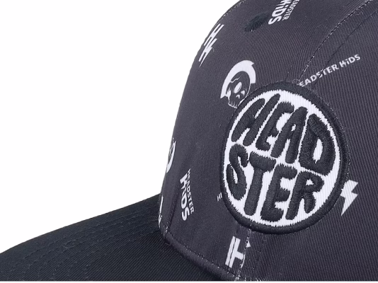 Monogram Black Baseball Cap
