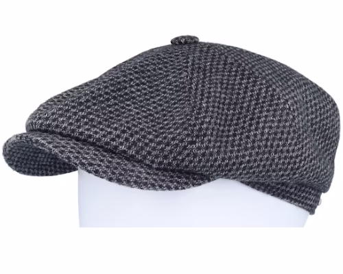 Hatteras Wool BlackCharcoal Newsboy Cap