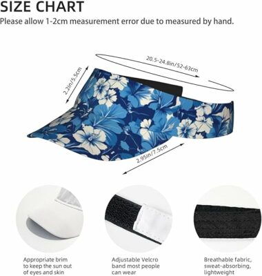 Adjustable Beach Visor for Women