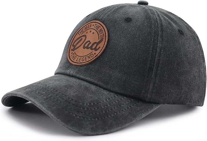 Adjustable Cotton Leather Patch Trucker Cap