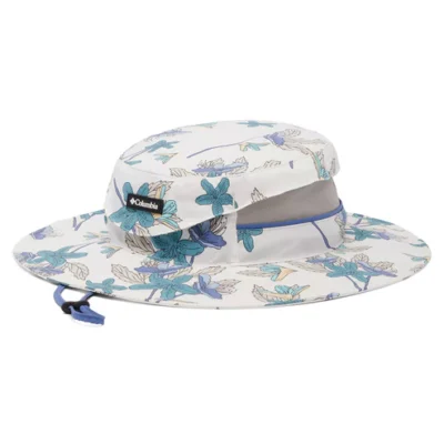 Bora Bora Printed Tiger Lilies Boonie Hat - White-Multi