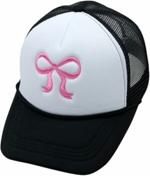 Bow-Tie Mesh Back Women Trucker Cap