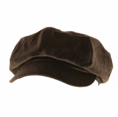 Brown Brushed Soft Feel Bakerboy Cap