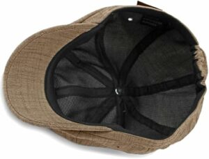 Cotton 8-Panel Newsboy Cap for Men