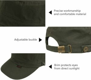Cotton Army Cap - Olive