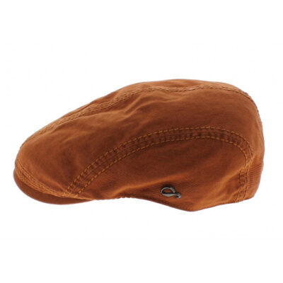 Cotton Orange Flat Cap