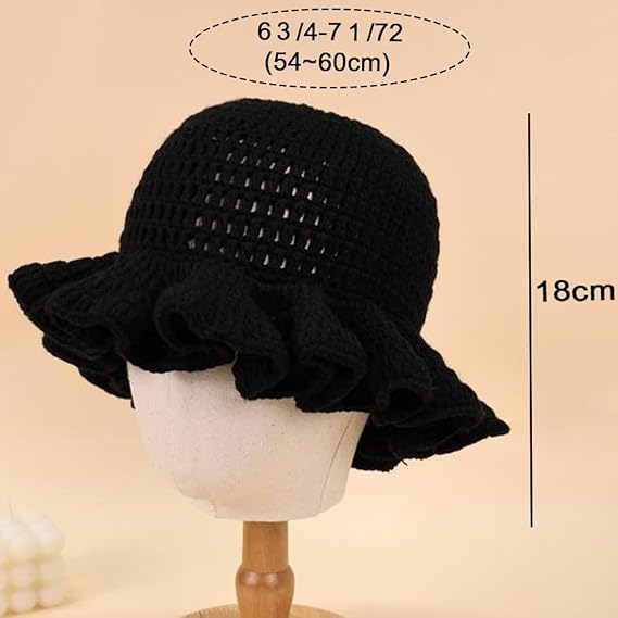 Crochet Bucket Hat for Womens