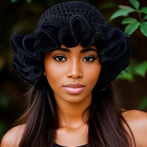 Crochet Bucket Hat for Womens
