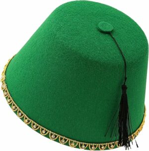 Elegant Fez Turkish Hat - Green