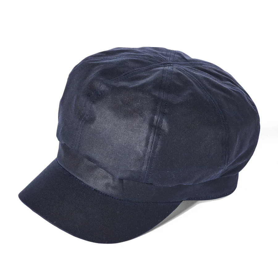 Failsworth Ladies Waxed Cotton Bakerboy in Navy