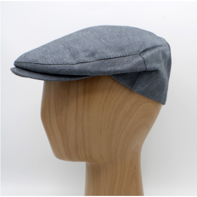 Flat Summer Linen & Cotton Cap
