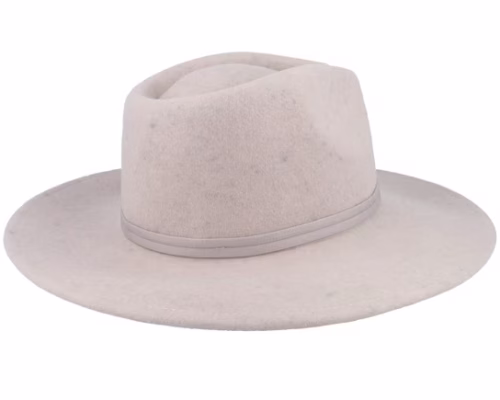 Joanna Felt Packable Hat Oatmeal Fedora