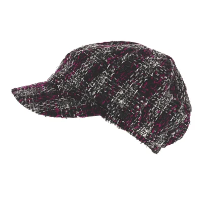 Ladies 'Kesia' Bakerboy Cap in PinkBlackWhite