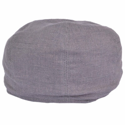 Linen Newsboy Cap - Grey