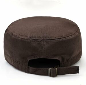 Men Military Style Army Cap - Brown