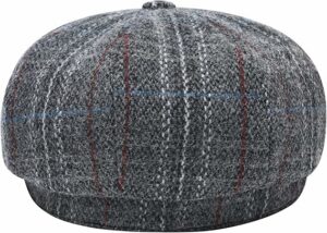 Men's 8 Panel Wool Blend Newsboy Cap