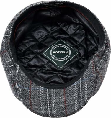 Men's 8 Panel Wool Blend Newsboy Cap