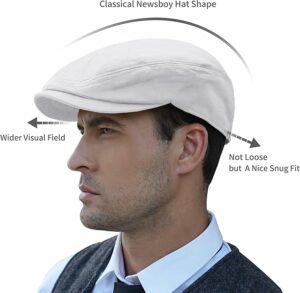 Men's Cotton Flat Cap