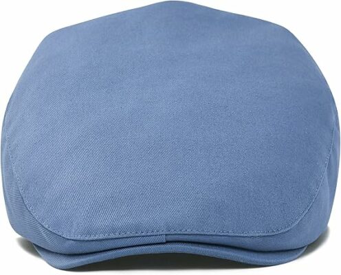 Men's Cotton Ivy Flat Cap - Blue