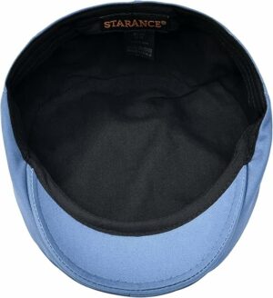 Men's Cotton Ivy Flat Cap - Blue