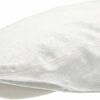 Men's Summer Linen Flat Cap - White