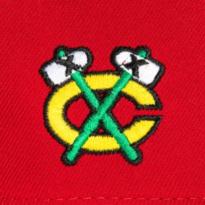 NEW ERA 9FORTY A-FRAME CHICAGO BLACKHAWKS LOGO PATCH SNAPBACK HAT