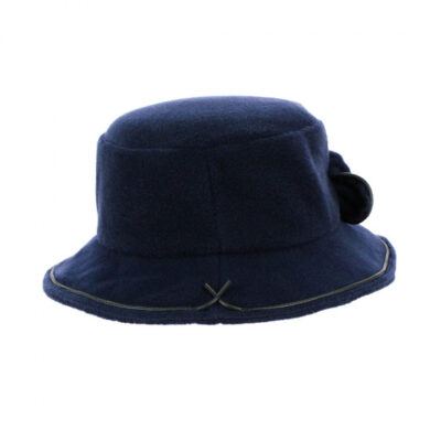 Navy Fleece Bucket Hat