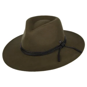 Piston Wool Felt Outback Hat - Olive