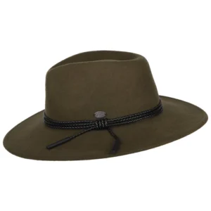 Piston Wool Felt Outback Hat - Olive