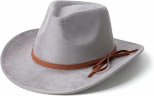 Suede Cowboy Hat for Women and Men