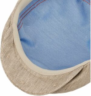 Summer Linen Flat Cap - Beige