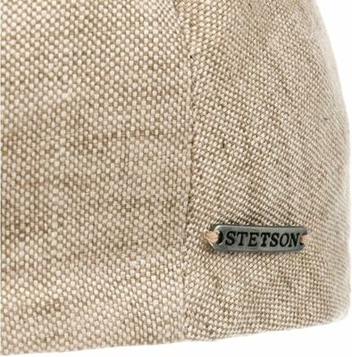 Summer Linen Flat Cap - Beige