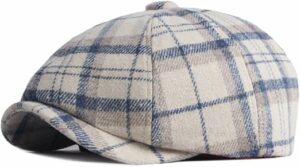 Tweed 8 Panel Newsboy Cap