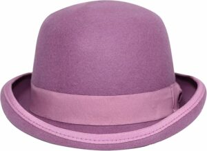 Vintage Purple Bowler Hat