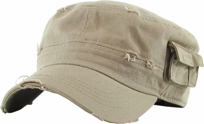 Washed Cotton Army Cap