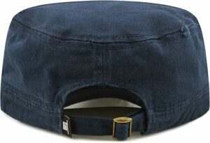 Washed Cotton Army Cap - Navy