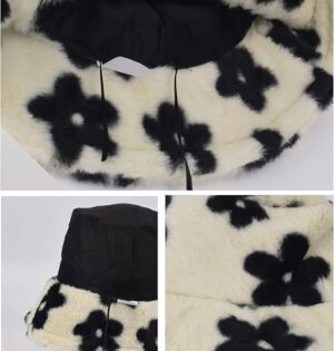 Winter Soft Faux Fur Plush Bucket Hat