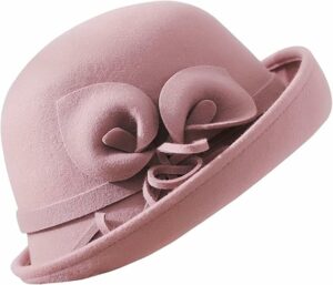 Women's Vintage 100% Wool Bowler Hat