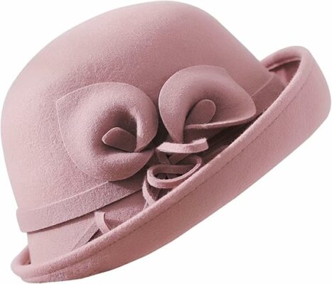 Women's Vintage 100% Wool Bowler Hat