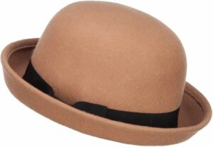 Wool Felt Upturn Brim Bowler Hat